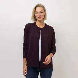 AMINATI® Cardigan, langarm Knopfleiste Zopfmuster figurumspielend