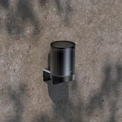 KEUCO AVENO Seifenspender 14652379000 mit satiniertem Stülpglas, zum Kleben/Schrauben, schwarz matt