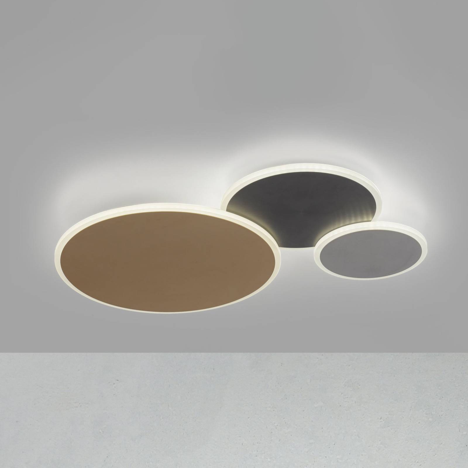 Q-Smart-Home Smart Home Deckenlampe Q-Piato, dimmbar, Multicolour, für Wohn- / Esszimmer, Metall, Modern, Smart Home Deckenlampe