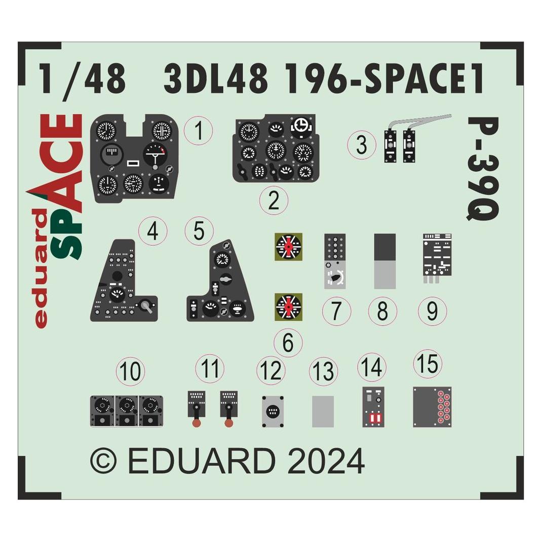 Eduard P-39Q SPACE ARMA HOBBY (3DL48196)