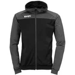 Kempa Prime Multi Trainingsjacke mit Kapuze schwarz/anthrazit 140