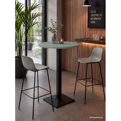 Mäusbacher "Big Bistro Metall" Quadrat-Säulengestell, runde Platte Ø 70 cm x H 105 cm