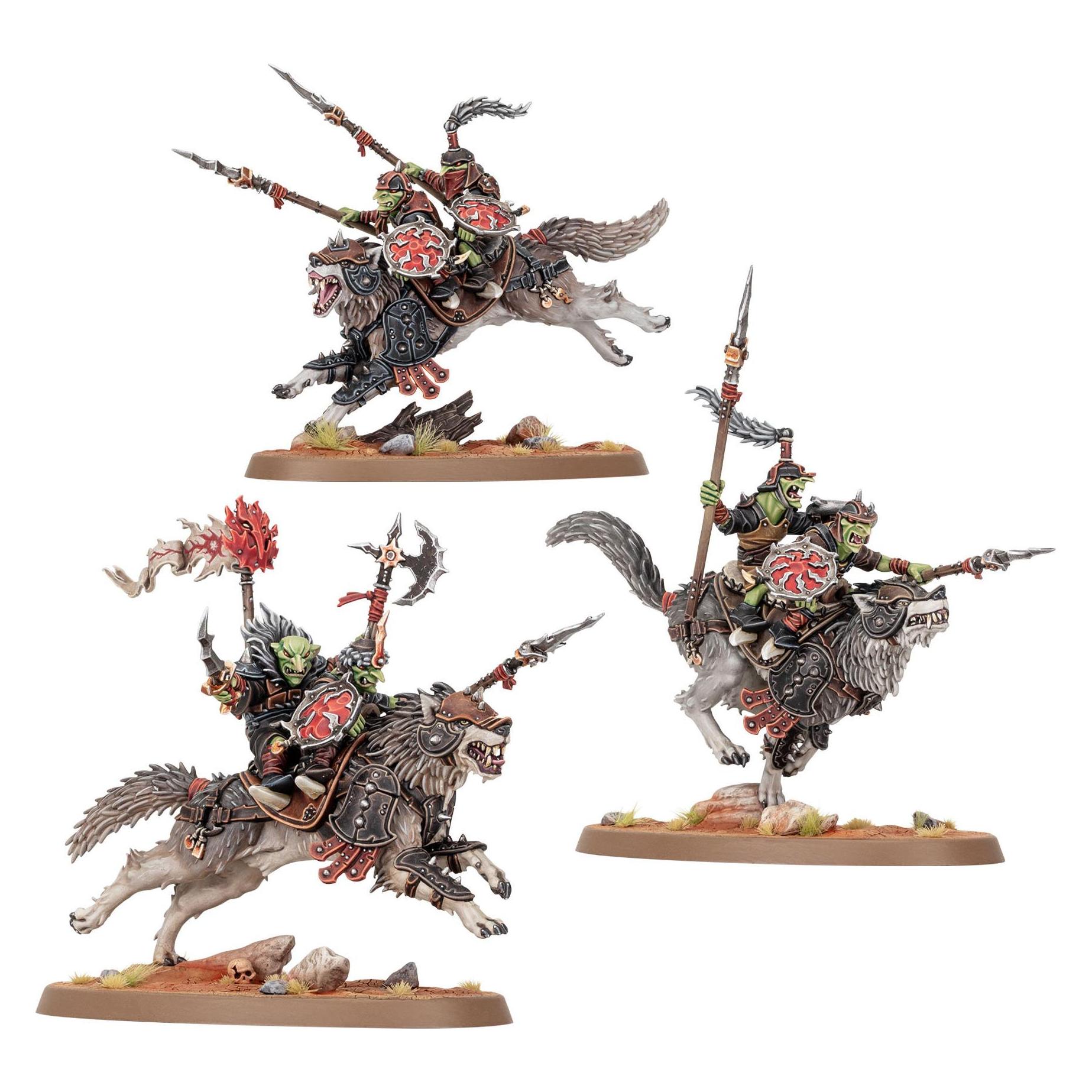 Games Workshop Warhammer AoS - Gloomspite Gitz Cavalerie Grognemeute (Kunststoff) (89-88)