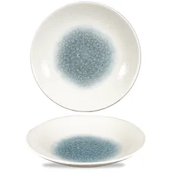 Churchill Isla Raku Topaz Blau Teller Tief Coup 25cm, 12 Stück