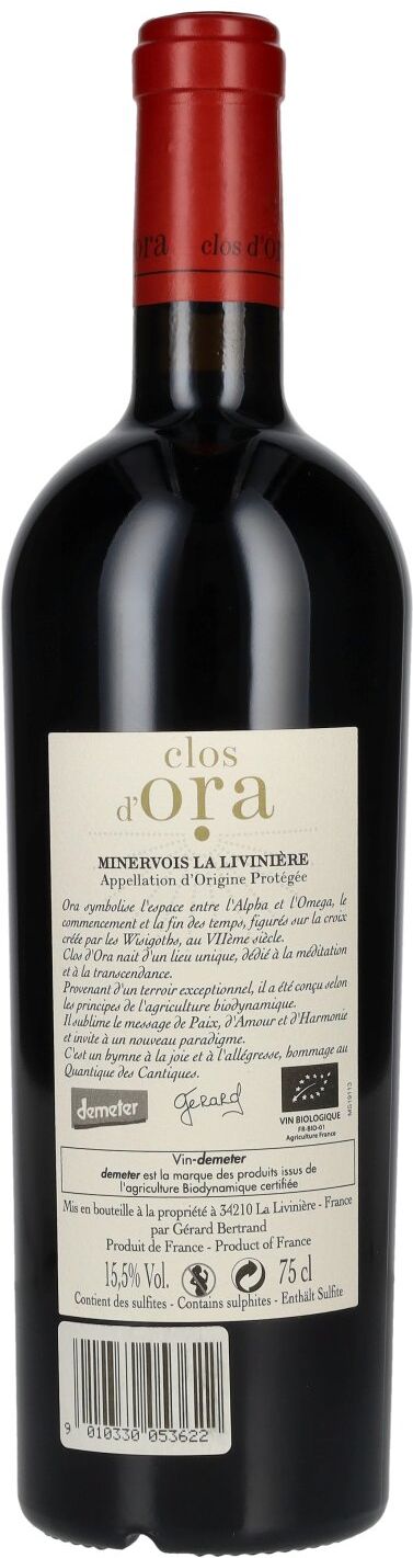 Gérard Bertrand Clos D'Ora 2018 15,5% Vol. 0,75l