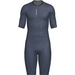 Santini, Herren, Velotrikot, Triathlon-Anzug kurzarm LEAF Herren (XL), Grau