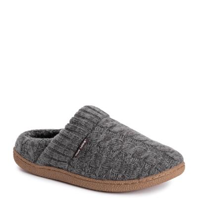 MUK LUKS Marcel Slipper - Mens L Size 11-12.5 Grey Slipper Medium