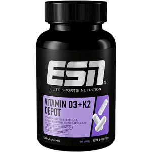 ESN Vitamin-D Depot, 120 Kapseln, Vitamin D3 + K2, je Kapsel 5.600 I.E.