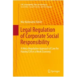 Legal Regulation of Corporate Social Responsibility, Fachbücher von Mia Mahmudur Rahim