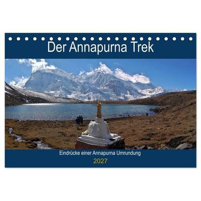Der Annapurna Trek (Tischkalender 2027 DIN A5 quer), CALVENDO Monatskalender