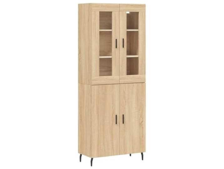 vidaXL Highboard Sonoma-Eiche 69,5x34x180 cm Holzwerkstoff