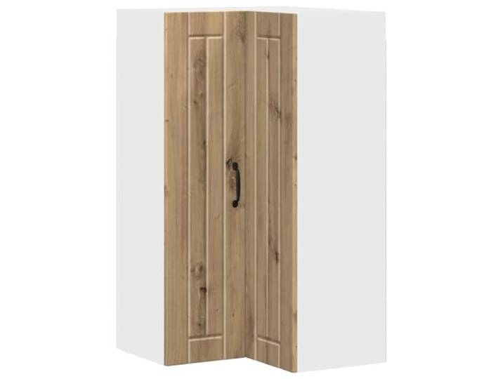 IBUQDDV Wand-Eckschrank Lucca Artisan-Eiche 57 x 57 x 100 cm Holzwerkstoff, rechteckig, für Innenbereich, moderne Ästhetik, robust, langlebig, Küchenlayout