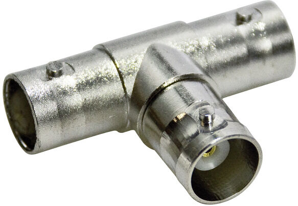 Ixtrima Connettore Bnc Coassiale A 3 Vie Splitter Adattatore Tripla Femmina Per Cavo Cctv 1 Pz