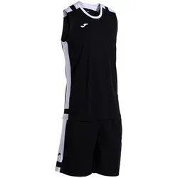 JOMA Lider Basketballtrikot + Shorts Set 102 - schwarz/weiß 4XL