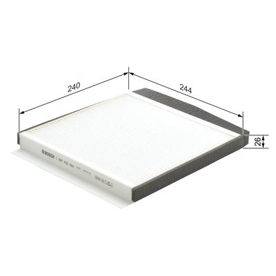 BOSCH Filter, Innenraumluft 1987432064 für Volvo