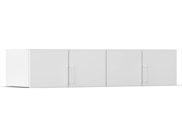 Aufsatzschrank RAUCH Schrankaufsatz für Kleiderschrank Schrankerhöhung Erweiterung GAMMA , weiß (alpinweiß, griffe weiß), B:181cm H:39cm T:54cm, Holzwerkstoff, Schränke, für eine maximale Nutzung der Deckenhöhe, viele Farben MADE IN GERMANY