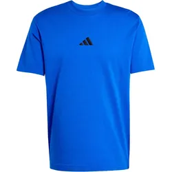 adidas Essentials Small Logo Single Jersey T-Shirt Herren JF1094 - team royal blue/black 3XL