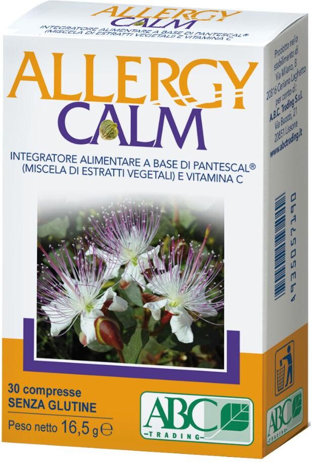 A.B.C. TRADING Srl Allergy Calm Integratore 30 compresse - Integratore alimentare con Pantescal e Vitamina C