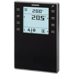 Siemens QMX3.P74-1BSC Raumbediengerät mit KNX, Fühler für Temperatur, Feuchtigkeit, CO2, segmentiertem Display mit Hintergrundbeleuchtung