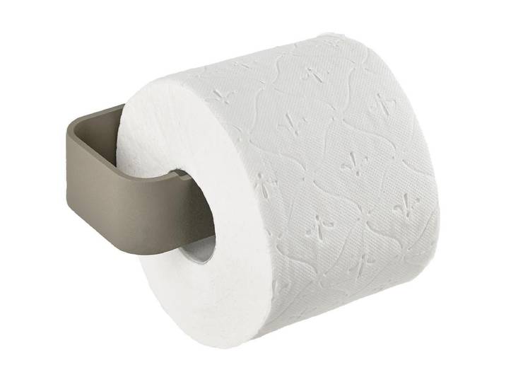Toilettenpapierhalter ZONE DENMARK Ume , grau (taupe), Aluminium, Toilettenpapierhalter, Toilettenpapierhalter