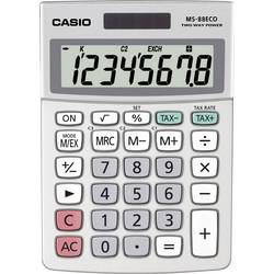 Casio MS-88ECO Tischrechner Silber Display (Stellen): 8 solarbetrieben, batteriebetrieben (L x B x H) 145 x 103 x 31 mm