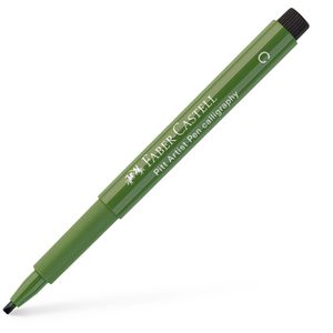 Faber-Castell Kalligraphie-Stift Pitt Artist Pen 167574, chromoxidgrün, Tuschestift