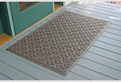 Bungalow Dba Matterly Ellipse Estates Doormat 60 x 36, 60 x 36, Gray