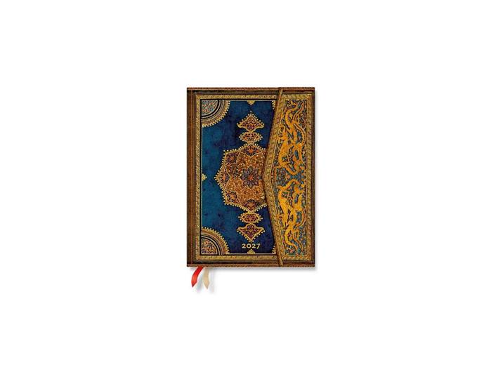 Notizheft Paperblanks Wochenagenda Safawidisch Indigo 2027, Blau , blau, Notizbücher, Notizheft