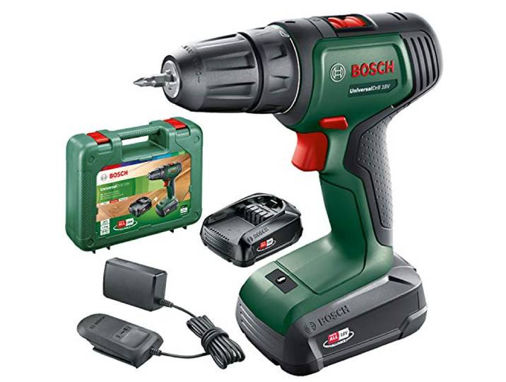 Bosch accuschroefboormachine UniversalDrill 18V (2 accu’s, 18 V-systeem, in koffer)