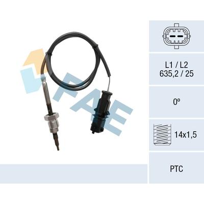 FAE Sensor, Abgastemperatur 68061 für Fiat