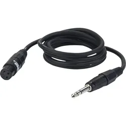 DAP FL03 - bal. XLR/F 3P to Jack stereo 3 m