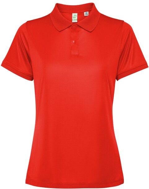 Polo technique ajusté personnalisé antibactérien Tormo Woman rouge S