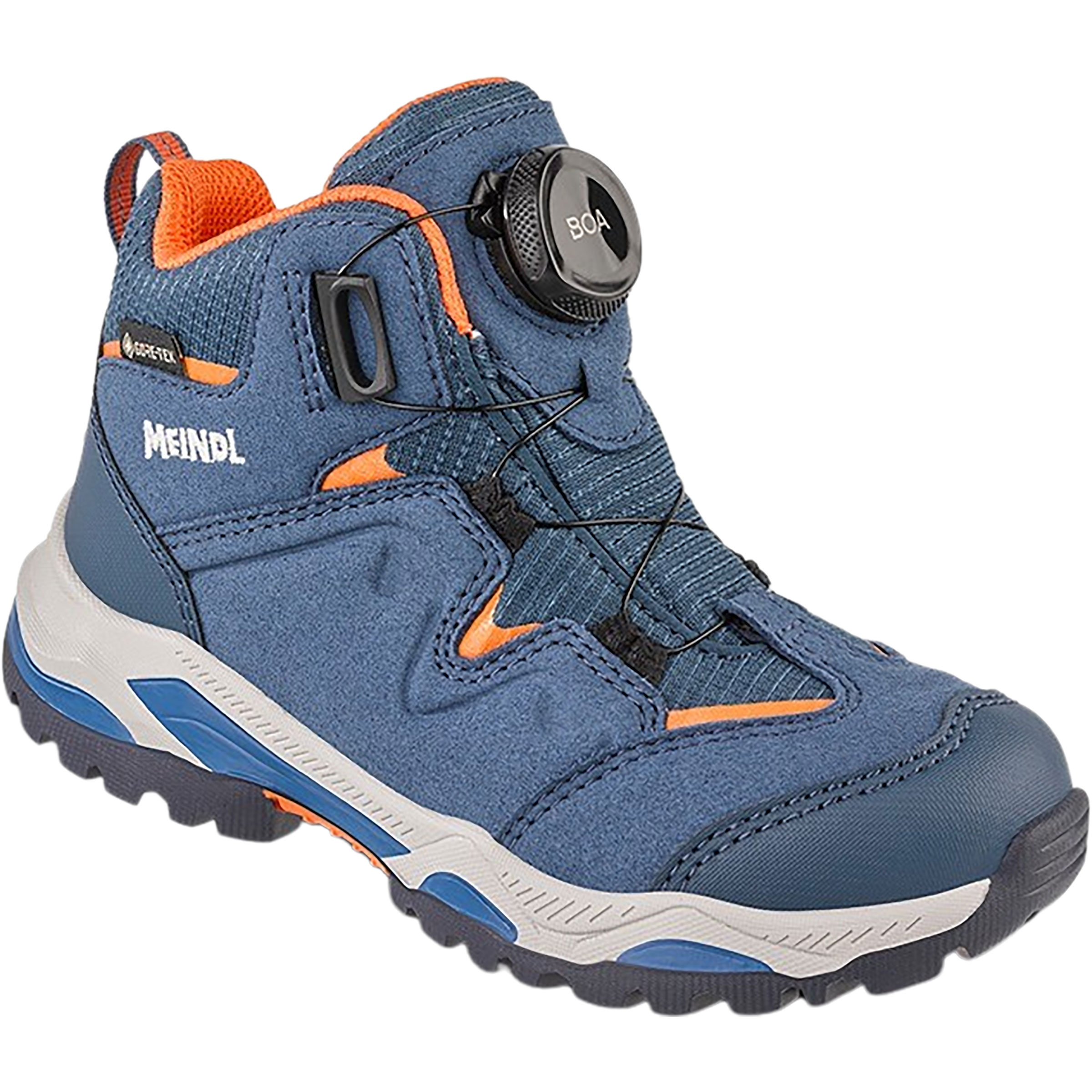 Meindl Java GTX Boa Kinder Wanderschuhe blau Größe 33 Trekking Wasserdicht