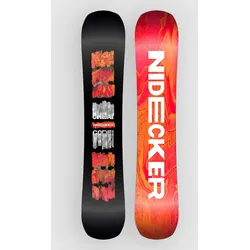 Nidecker Cheat Code 2027 Snowboard black / orange / white Gr. 153