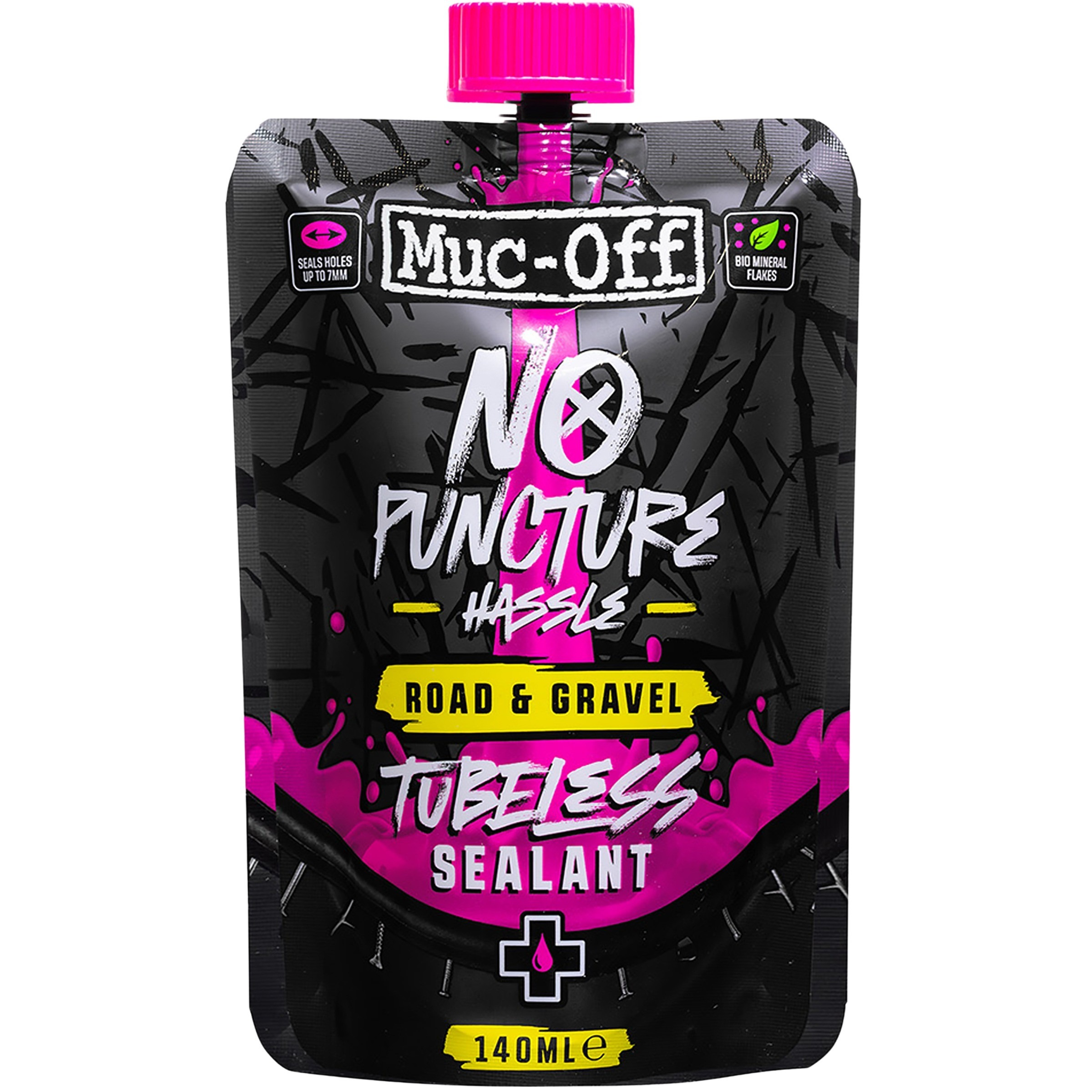 Muc Off Road & Gravel Tubeless Sealant Fahrradwerkzeug & Fahrradpflege pink Größe 1L