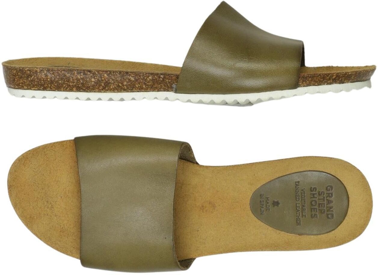 Grand Step Shoes Damen Sandalen, Grün, Gr. EU 37, Leder - Second Hand