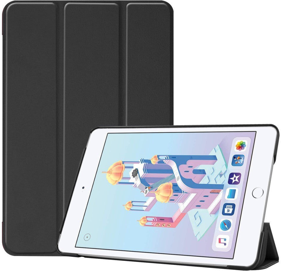 TABLETCOVERS.DK iPad Mini 4 / iPad Mini (2019) - Foldbart Cover m. Ståfunktion - Sort