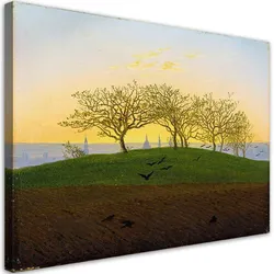 WANDBILD hügel und feld bei dresden caspar david friedrich