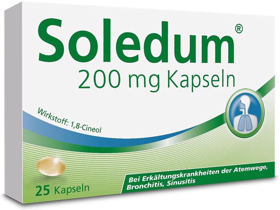Soledum Kapseln bei Erkältung 200 mg 25stk