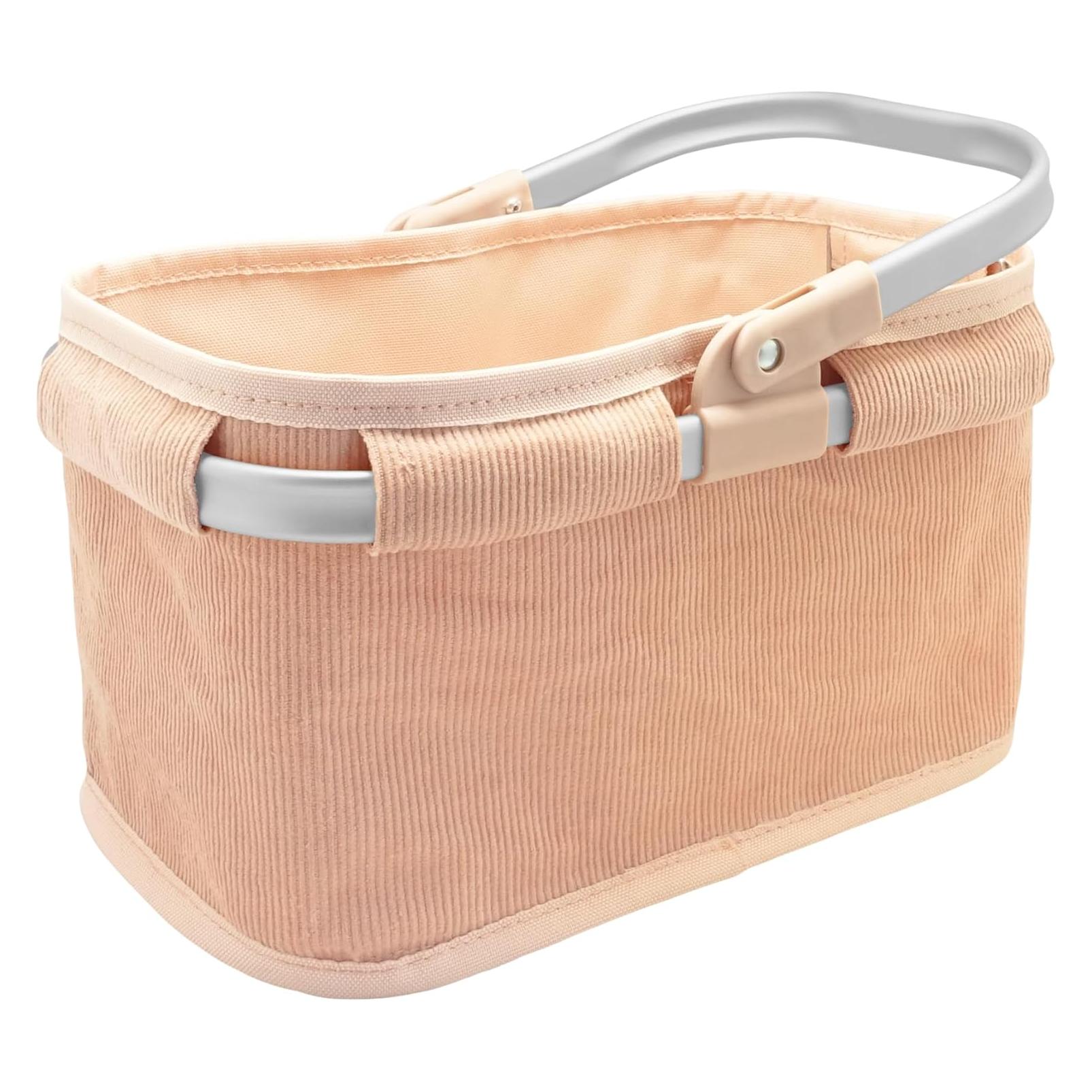 Tanner Einkaufskorb für Kinderkaufladen (Cord Peach)