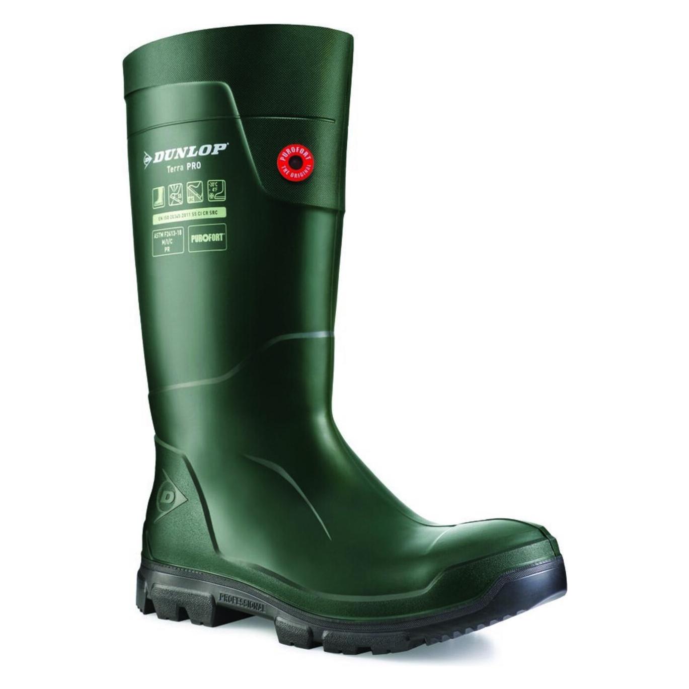 Dunlop Sicherheits-Gummistiefel grün "TerraPro" S5, Gr.47 (S5, 47) (LJ2KL01.47)