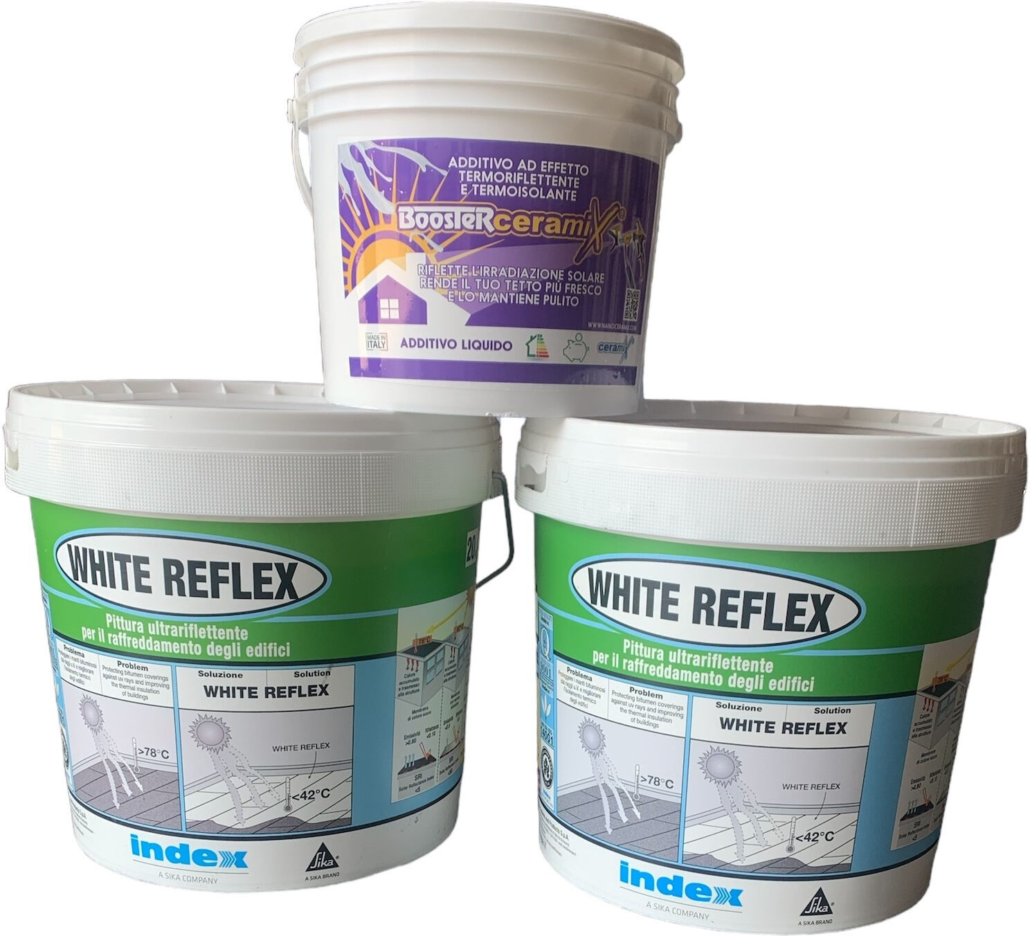 Kit Entry per tetti White Reflex e Boosterceramix