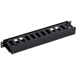 Triton RAB-VP-X30-A1 - Kabelführungsplatte für Schaltschrank - Schwarz, RAL 9005 - 1U -, Serverschrank Zubehör, Schwarz