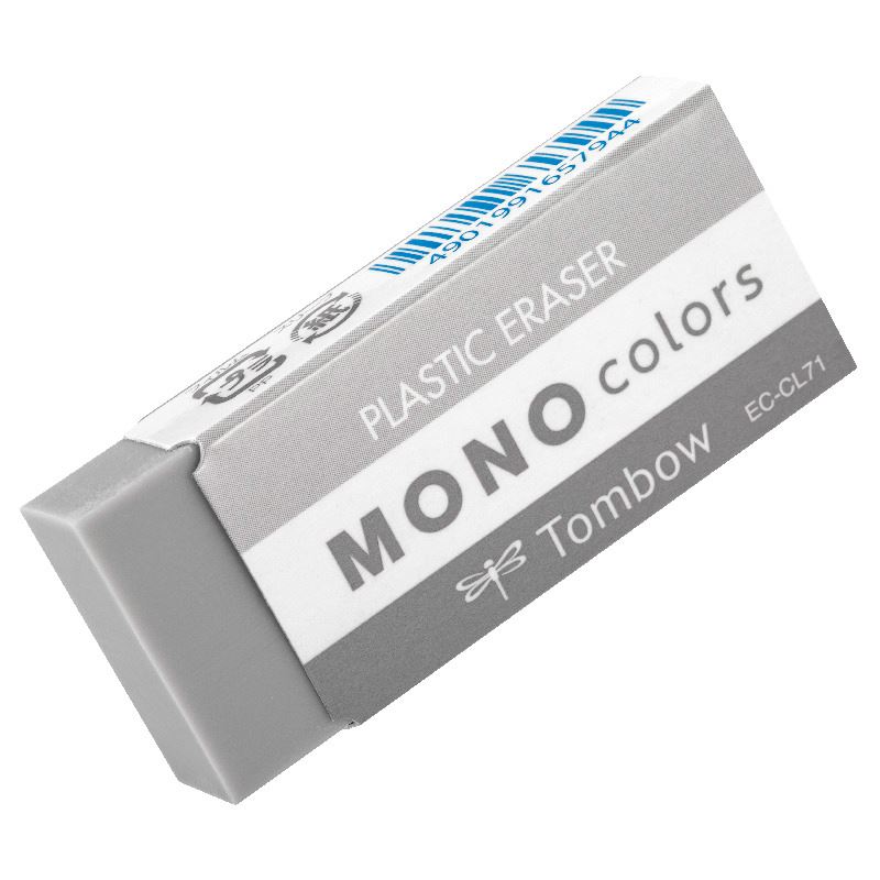 Tombow Radiergummi MONO colors grau, 1 St.