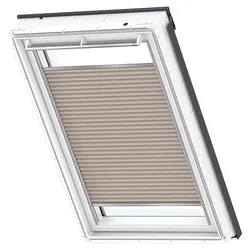 VELUX Wabenplissee Uni Beige 1155, M04, Aluminiumschiene,GGU,Solar,VELUX