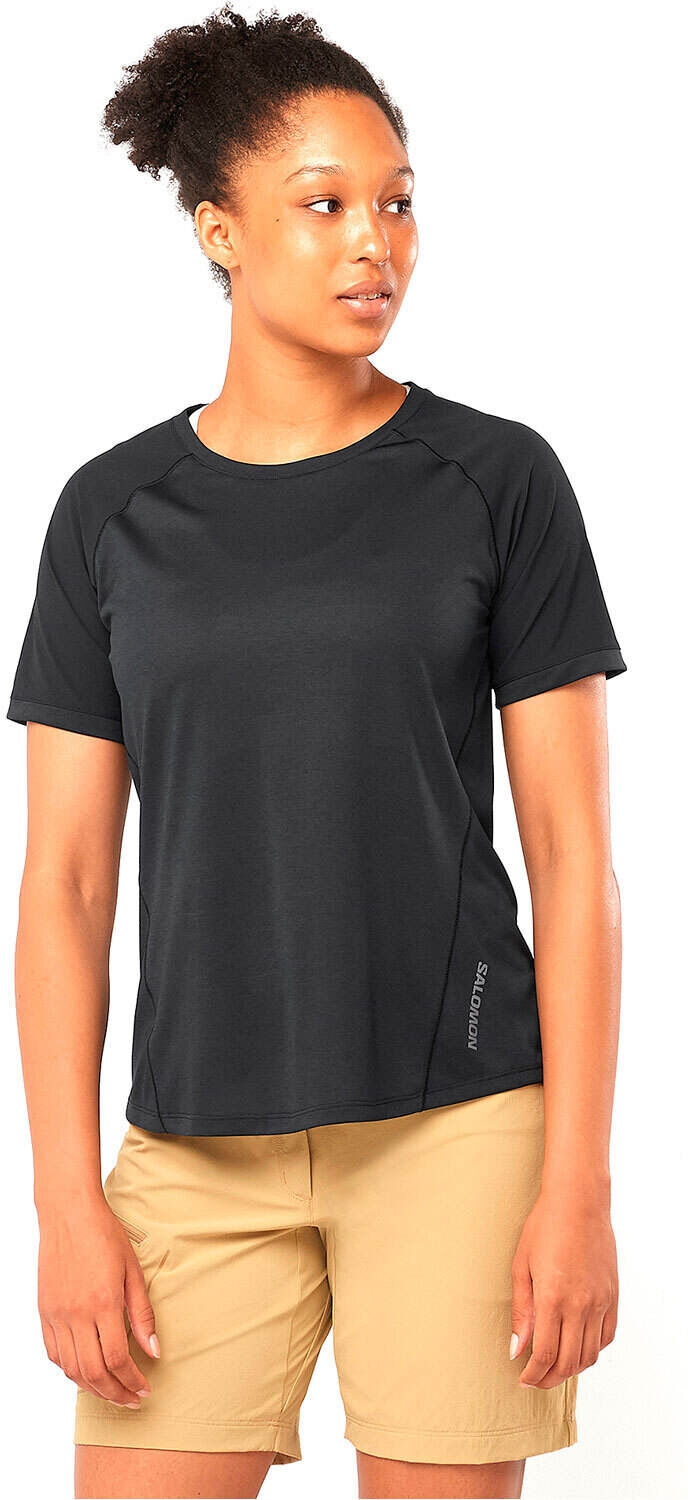 Salomon outline camiseta montaña manga corta mujer Negro (L)