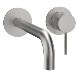 Herzbach MODUL7 Waschtisch-Armatur 70.702402.1.09 Fertigset 240mm Edelstahl