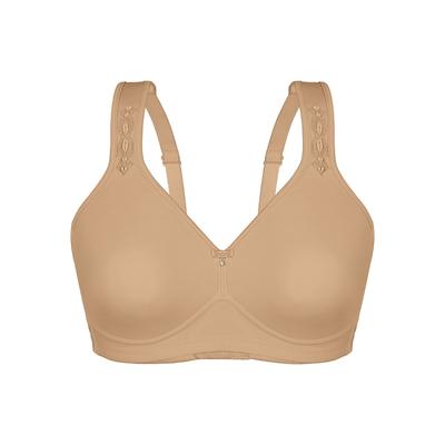 Bügelloser BH SASSA "Soft BH BEAUTIFUL EMBROIDERY", Damen, Gr. 80, Cup E, beige (comfort skin), BHs