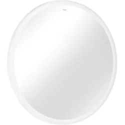 hansgrohe Xarita Lite S Spiegel, runde LED-Beleuchtung, 900x30x900mm, Wandschalter, 54967700, Farbe: Mattweiß