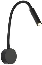 Friendly Fresh Finds Rotatable LED Bedside Wall Light Flexible Reading Spotlight Sconce black warm White 3000k